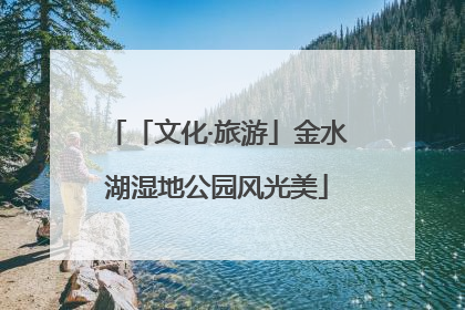 「文化·旅游」金水湖湿地公园风光美