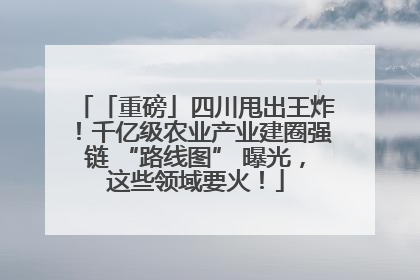 「重磅」四川甩出王炸！千亿级农业产业建圈强链 “路线图” 曝光，这些领域要火！