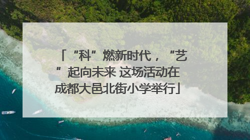 “科”燃新时代，“艺”起向未来 这场活动在成都大邑北街小学举行