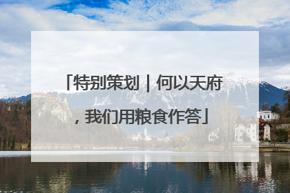 特别策划｜何以天府，我们用粮食作答