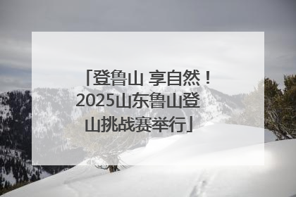 登鲁山 享自然！2025山东鲁山登山挑战赛举行