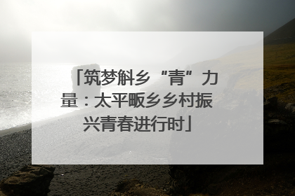 筑梦斛乡“青”力量：太平畈乡乡村振兴青春进行时