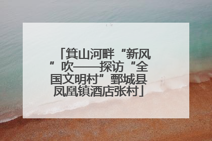 箕山河畔“新风”吹——探访“全国文明村”鄄城县凤凰镇酒店张村