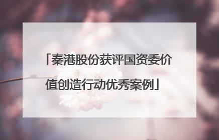 秦港股份获评国资委价值创造行动优秀案例