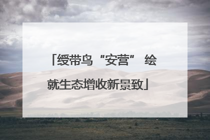 绶带鸟“安营” 绘就生态增收新景致
