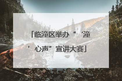 临潼区举办“‘潼’心声”宣讲大赛
