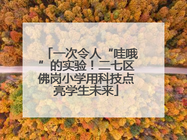 一次令人“哇哦”的实验！二七区佛岗小学用科技点亮学生未来