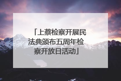 上蔡检察开展民法典颁布五周年检察开放日活动