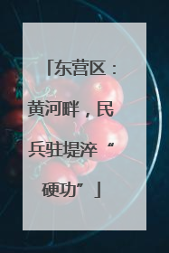 东营区：黄河畔，民兵驻堤淬“硬功”