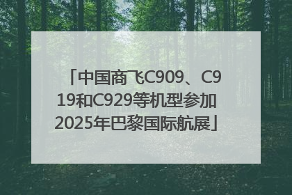 中国商飞C909、C919和C929等机型参加2025年巴黎国际航展