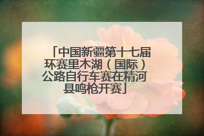中国新疆第十七届环赛里木湖（国际）公路自行车赛在精河县鸣枪开赛