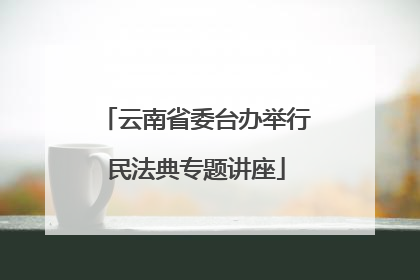 云南省委台办举行民法典专题讲座