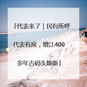 代表来了｜民有所呼代表有应，增江400多年古码头焕新