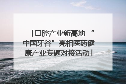 口腔产业新高地 “中国牙谷”亮相医药健康产业专题对接活动