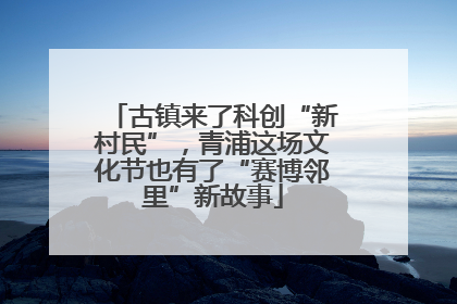 古镇来了科创“新村民”，青浦这场文化节也有了“赛博邻里”新故事