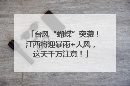 台风“蝴蝶”突袭！江西将迎暴雨+大风，这天千万注意！