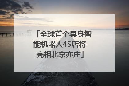 全球首个具身智能机器人4S店将亮相北京亦庄