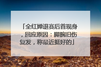 全红婵退赛后首现身，回应原因：脚腕旧伤复发，称最近挺好的