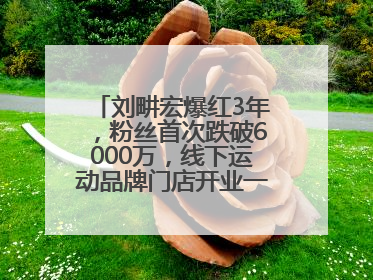 刘畊宏爆红3年，粉丝首次跌破6000万，线下运动品牌门店开业一周实景曝光
