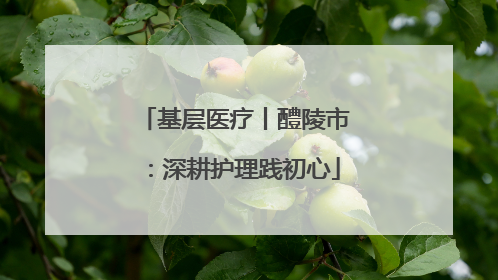 基层医疗丨醴陵市：深耕护理践初心