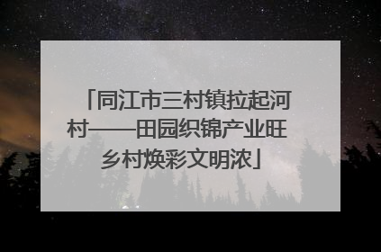 同江市三村镇拉起河村——田园织锦产业旺 乡村焕彩文明浓