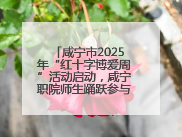 咸宁市2025年“红十字博爱周”活动启动，咸宁职院师生踊跃参与献血活动