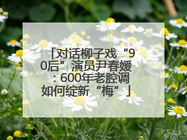 对话柳子戏“90后”演员尹春媛：600年老腔调如何绽新“梅”
