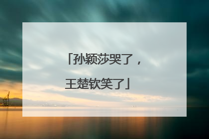 孙颖莎哭了，王楚钦笑了