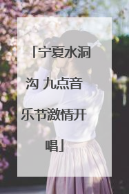 宁夏水洞沟 九点音乐节激情开唱