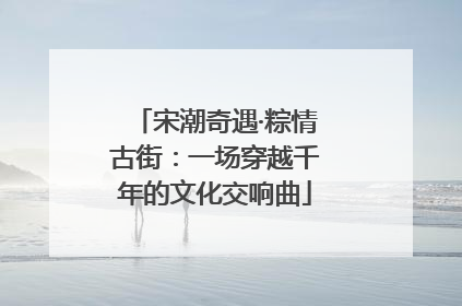 宋潮奇遇·粽情古街：一场穿越千年的文化交响曲