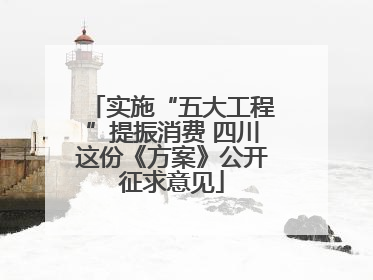 实施“五大工程”提振消费 四川这份《方案》公开征求意见