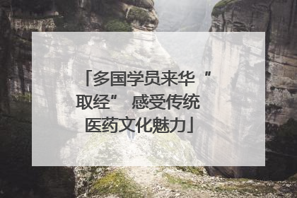 多国学员来华“取经” 感受传统医药文化魅力