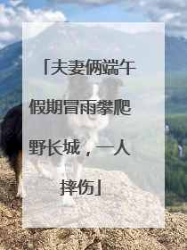 夫妻俩端午假期冒雨攀爬野长城，一人摔伤