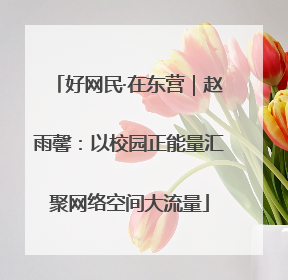 好网民·在东营｜赵雨馨：以校园正能量汇聚网络空间大流量