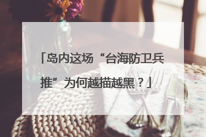 岛内这场“台海防卫兵推”为何越描越黑？