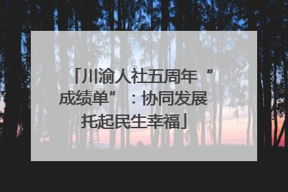 川渝人社五周年“成绩单”：协同发展托起民生幸福