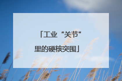 工业“关节”里的硬核突围