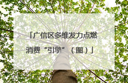 广信区多维发力点燃消费“引擎”（图）