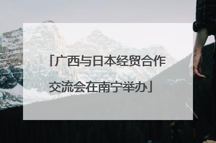 广西与日本经贸合作交流会在南宁举办
