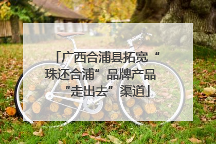 广西合浦县拓宽“珠还合浦”品牌产品“走出去”渠道