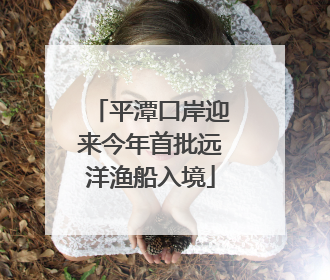 平潭口岸迎来今年首批远洋渔船入境