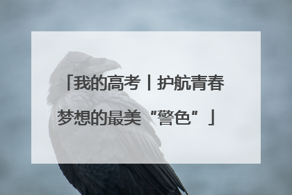 我的高考丨护航青春梦想的最美“警色”