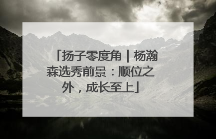 扬子零度角｜杨瀚森选秀前景：顺位之外，成长至上