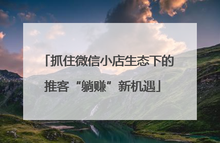 抓住微信小店生态下的推客“躺赚”新机遇