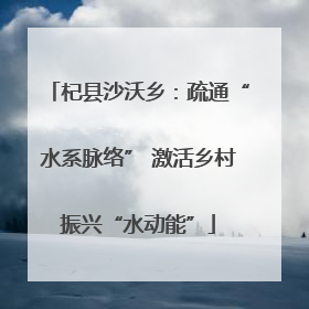 杞县沙沃乡：疏通“水系脉络” 激活乡村振兴“水动能”