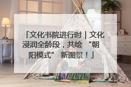 文化书院进行时｜文化浸润全龄段，共绘 “朝阳模式” 新图景！