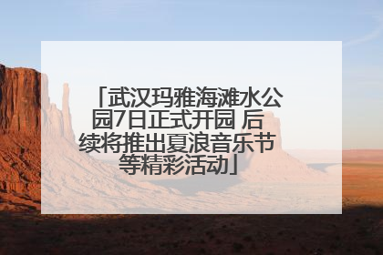 武汉玛雅海滩水公园7日正式开园 后续将推出夏浪音乐节等精彩活动