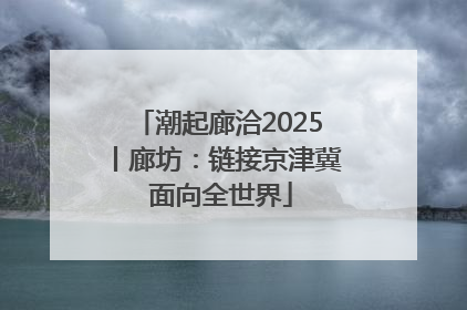 潮起廊洽2025丨廊坊：链接京津冀 面向全世界
