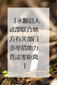 永顺县人武部联合地方有关部门多举措助力普法零距离