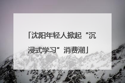 沈阳年轻人掀起“沉浸式学习”消费潮